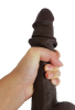 Censan Ultra Gerçekçi 24 Cm Brown Melez Kıkırdaklı Dildo