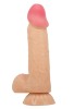 Censan Lisle 8.1 İnç Kıkırdak Yapılı Gerçek Deri Yapılı Dildo