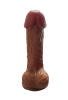 Gerçekçi Testisli Melez Dildo 19 cm