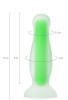 Censan Beyond Victor Glow Karanlıkta Parlayan Anal Plug Silikon Şeffaf 10 cm