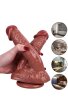 Noctis 21cm Kahverengi Çiftli Dildo No:61