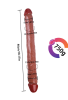 Noctis 46cm Kahverengi Çift Taraflı Dildo No:88