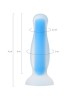 CENSAN Beyond Kyle Glow Gece Parlayan Anal Plug , Silikon, Şeffaf, 10 cm
