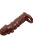 Censan 3 cm Uzatmalı Damarlı Penis Kılıfı Esmer