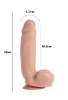 Sensualism 21cm Kıkırdaklı Gerçekçi Dildo