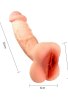 Censan Vajina Girişli Dolgulu Realistik Penis Kılıfı Mastürbatör 20CM
