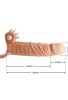 Censan 4 cm Dolgu Uzatmalı Titreşimli Penis Kılıfı