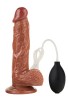 Censan Su Fışkırtma Fonksiyonlu Gerçekçi Vantuzlu Melez Dildo