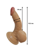 Gerçekçi Testisli Melez Dildo 15.5 cm