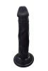 Gerçekçi Testissiz Siyah Dildo 21 cm