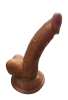 Gerçekçi Testisli Melez Dildo 16 cm