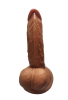 Gerçekçi Testisli Melez Dildo 16 cm