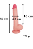 Censan Ultra Gerçekçi 24 Cm Kıkırdaklı Dildo