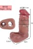 Censan Dolgulu Testis Geçmeli Ucu Açık Penis Kılıfı Model no: S8102