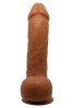Censan Realistik Vantuzlu Melez Dildo Penis
