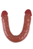 Noctis 46cm Kahverengi Çift Taraflı Dildo No:88