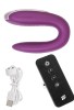 Censan Satisfyer Double Fun Telefon Kontrollü ve Uzaktan Kumandalı Violet Vibratör