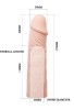 Censan 17cm Ten Rengi 6cm Dolgulu Penis Kılıfı