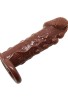 Censan 3 cm Uzatmalı Damarlı Penis Kılıfı Esmer