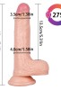 Censan 19CM Ten Rengi Vantuzlu Dildo