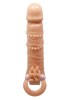 Censan 4 cm Dolgu Uzatmalı Titreşimli Penis Kılıfı