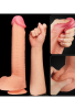 Censan 12 İnç Dual Layered Platinum Silicone Cock Dildo