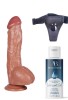 Censan Belden Bağlamalı Kayganlaştırıcı Set Noctis 26,5cm Kahverengi Dildo No:63